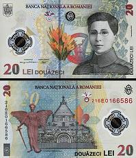 *20 Lei Rumunsko 2021, polymer P119Aa UNC - Kliknutím na obrázok zatvorte -